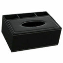 Leather Tissue Box Remote Control Holder Multifunctional Desktop Organizer  D5U4
