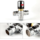 Solid Copper 3-Way Thermostatic Mixing Valve 3/4 Inch Solar Water Heater Va