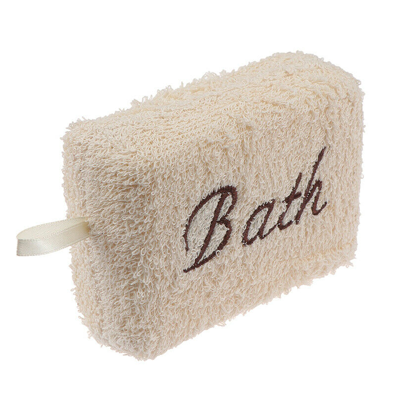 Bath Sponge Shower Rectangle Soft Natural Fiber Brush Clean Rich Foam Hands W Gw