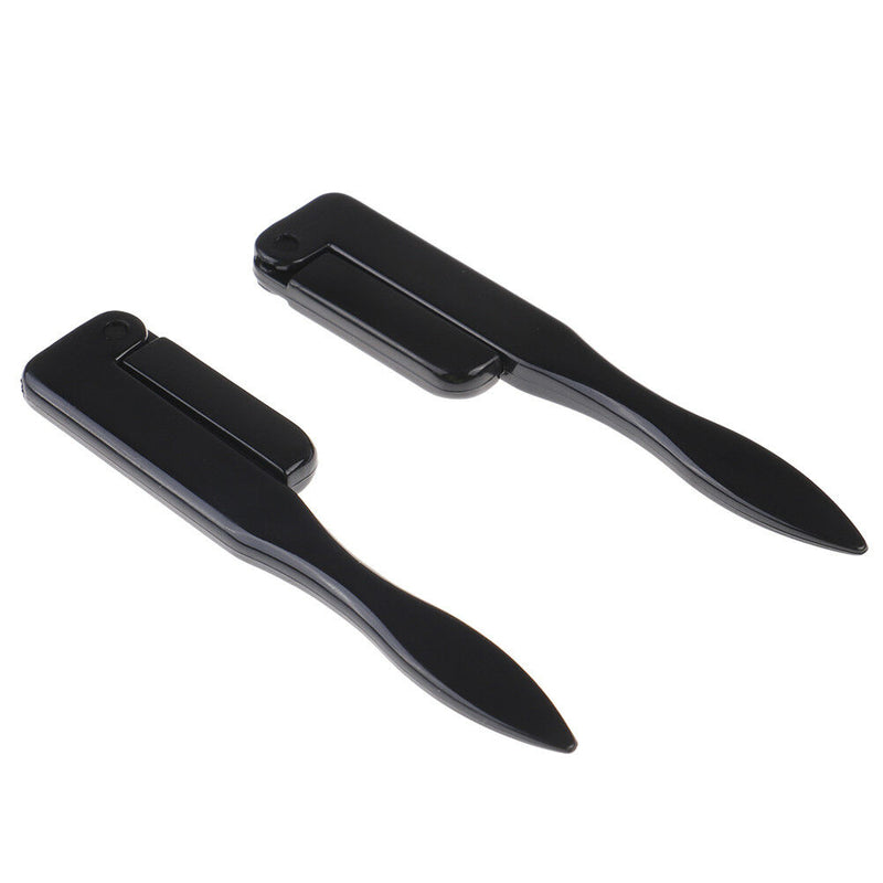 Foldable eyelash comb metal eyebrow brush tool mascara separator lash curl b Gw