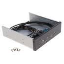 5.25'' Floppy Bay High Speed 9Pin 2Port USB2.0 Hub HD Audio 3.5mm Earphone Jack