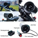 Waterproof Ring Bicycle Cycling 6 Sounds Black Speaker Bike Bell Alarm Horn G3W8