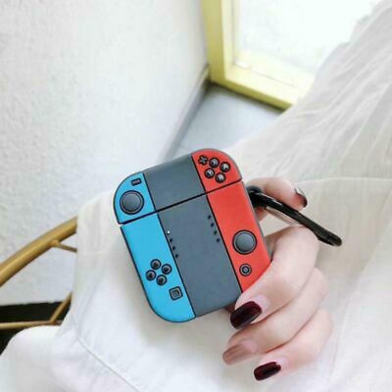 Unique Game Console Pattern Protective Case Soft Silicone Cover for Airpods 1/2