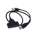 1X(22u10-Rtk Sata 7 + 15 22 Pin To Usb 2.0 Cable Adapter For 2.55 Hdd Hard