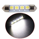 10PCS 42MM 4 SMD 5050 Car Interior Light Dome Festoon Lamp Bulb White New