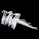 10 Pcs 3.9inch Long White Metal Store Grid Wall Bracket Display Hooks W3Y3