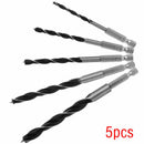 4 5 6 8 10mm 5x Quick Change Metal Tools 1/4" Hex Shank Wood HCS Drill Bit Set