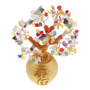 Money Wealth Bag Feng Shui Lucky Tree Natural Colorful Crystal Tree