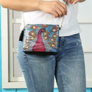 DIY Peafowl Special Shaped Diamond Painting Leather Chain Crossbody Bags