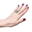 Zircon Stone Rings For Women Fashion Jewelry Engagement Wedding Ring White  X4L3