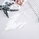 Luminous Feather Glow  in Dark Dream Catcher Night Bedroom Hanging White Gift