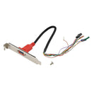 V6 Dual USB Ports Waterproof Desktop PC Case Power Supply Button Switch
