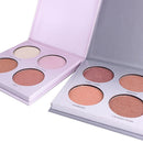 Miss Rose 4 Color Shimmer Bronzer Highlighter Palette Brighten Basic Makeup