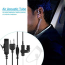 Air Acoustic Tube Earbud Earpiece Earphone Mic for Midland Walkie Talkie