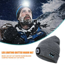 Wireless Bluetooth Music Hat Winter Knitted Earphone Beanie Cap with LED Light