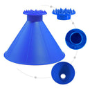 2pcs Car Windshield Magic Ice Scraper Cone Shaped Auto Snow Remover (Blue) A
