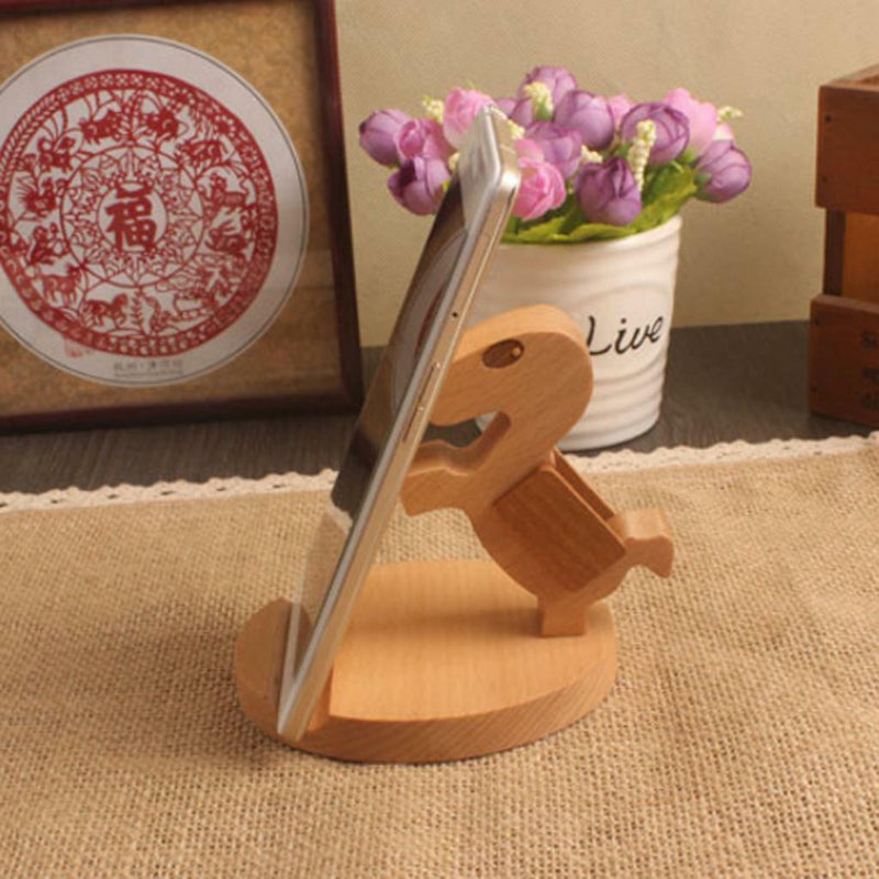 Wood Universal Cell Phone Desktop Stand Holder For Phone Tablet- Cute Horse