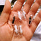 10Pcs/Lot Transparent Capsule Shell Plastic Pill Container Pill Cases Bottl V8O3