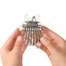 8 Keys Keyboard Instrument Portable Thumb Piano Transparent Acrylic Beginners
