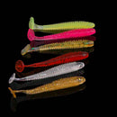 50Pcs Sale Lure Spiral T Fish Soft Bait Softbaits Artificial Baits_Weest F6 K2N4