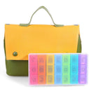 7 Days Weekly Pill Organizer Plastic Tablet Dispenser Medicine Container A