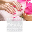 10pcs Double-Sided Adhesive Transparent Seamless Nail Jelly Gloss Clip Stickers