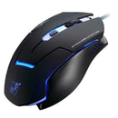 T7 USB Wired Gaming Mouse 6 Button 2400DPI Colorful Backlight Optical Mouse