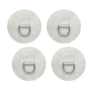 4pcs Stainless Steel D-Ring Pad Patch PVC Round For Inflatable Boat Raft Dinghy