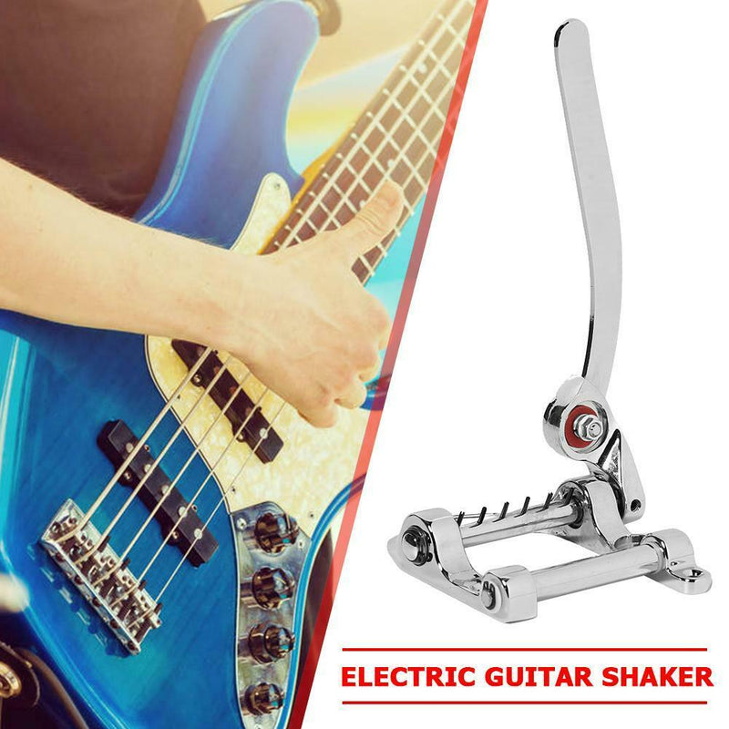 1 Set Electric Guitar Tremolo Vibrato Tailpiece Bridge Chrome Accessories