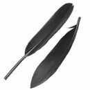 50pcs Dyed Goose Feathers DIY Hairstyles Decor Jewelry Wedding Party - Blac I3I7