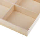 Wood 6-Grid Flower Planter Succulent Pot Storage Box Plant Box Desktop Decor