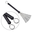 1 Pair Drum Brushes Long Handle Jazz Drum Musical Brushes with Storage Bag A