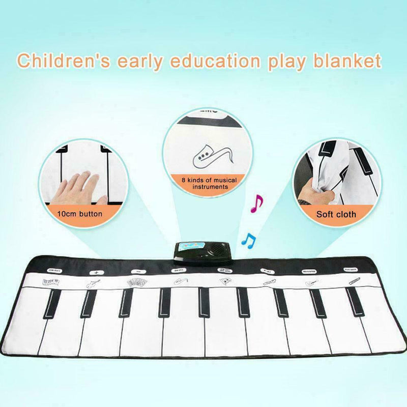 Piano Dance Mat Fun Step Mat For Kids-Play Classic Feet-Great Gift Tunes S1W7