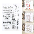 Birthday GiftDIY Transparent Silicone Clear Stamp Cling Seal Scrapbook Embossing