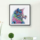 5D DIY Special Shaped Diamond Painting Butterfly Cat Cross Stitch Embroider