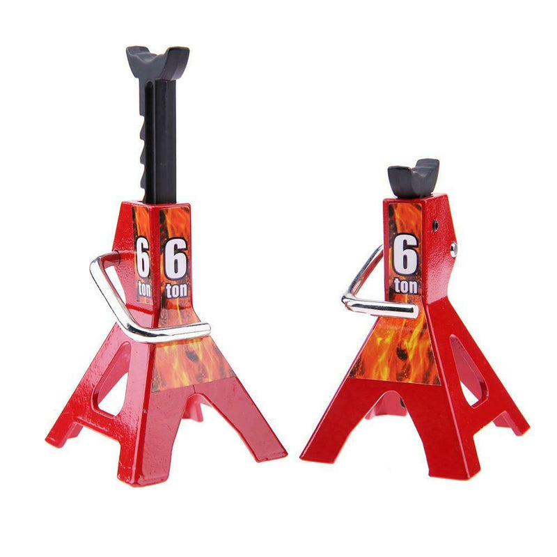 2pcs Simulation 6Ton Scale Jack For Axial SCX10 TAMIYA CC01 RC Truck Toys Gift