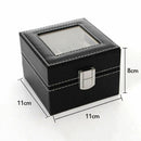 2 Slots Watch Display Case Jewelry Collection Storage Organizer Box Case WSL