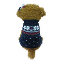 Puppy Pet Dogs Christmas Snowflake Winter Knit Acrylic Sweater Constume S b