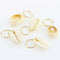 80Pcs Metal Cuffs DIY Jewelry Pendants Stars Tubes Hair Braid Set Loops Rings