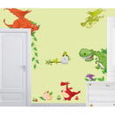 Dinosaur Zoo Wall paper Decals for Kids Baby  Boy Bedroom Wall Stickers&M&