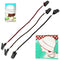 2pcs Outdoor Sports Boating Hat Scarf Wind Clip Lanyard Rope Cord 4mm Black