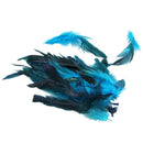 50 Beautiful cock feathers 12-18cm / 4-7inch blue K2S7