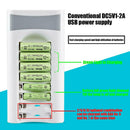 808U Multi-function 8 Slots Nickel Hydrogen Battery Charger for AA AAA Battery