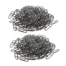 200Pcs Carbon Steel Barrel Snap Swivels Snaps Fishing Lures Tackle Connector