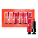 6 Piece Waterproof Long Lasting Shiny Shimmer Lipstick Lip Gloss Makeup Tool