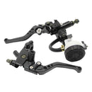 1 Pair Motorcycle 7/8'' 22mm Front Brake Clutch Master Cylinder Lever Set