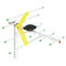 LAN-HD8E 80 Miles Outdoor TV Antenna 1080P/4K Digital HDTV Signal Receiver #JT1
