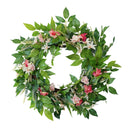 Spring Wreath for Front Door ,Summer Wreath Handmade ,19 Inch Wreath ,Farmhouse
