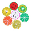 7 Color/Lot Combination Hot Coaster Fruit Shape Silicone Cup Pad Slip Insul A2O4
