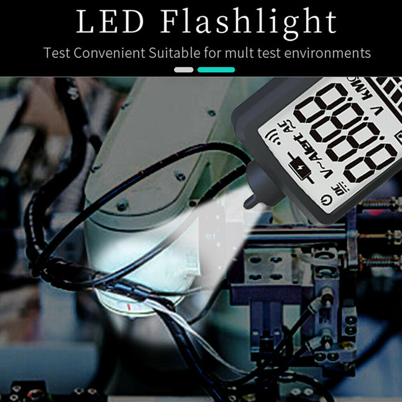 ADMS1 Dual Mode Curved Screen Multimeter LCD Digital Voltage Tester Meter  A